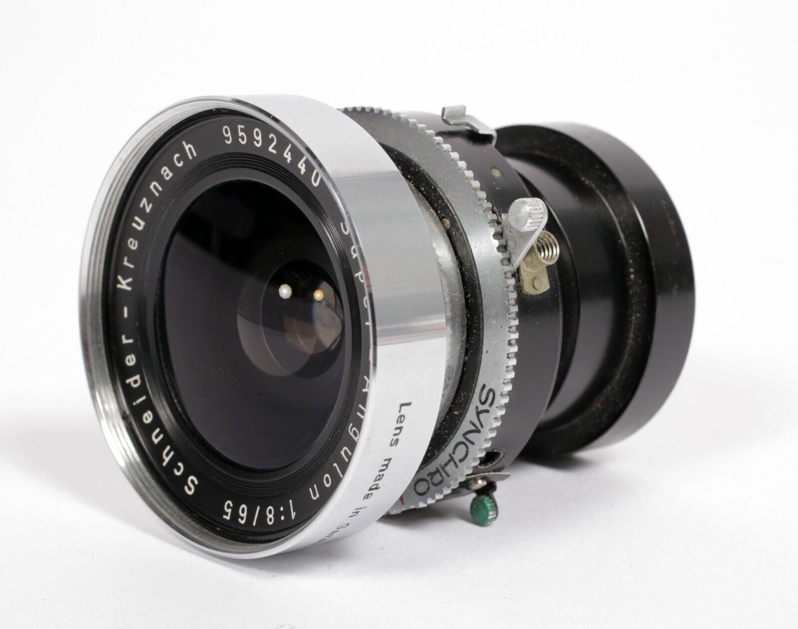 Schneider Super Angulon 65mm F8 lens in Compur #00